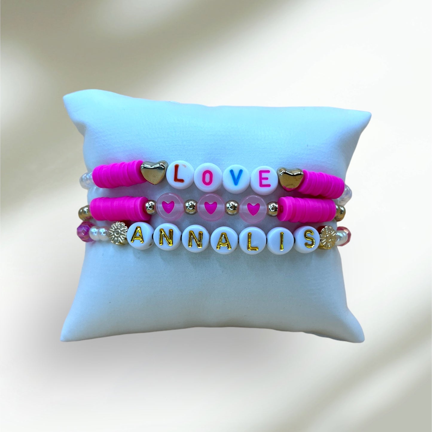 Glow in the dark name set.